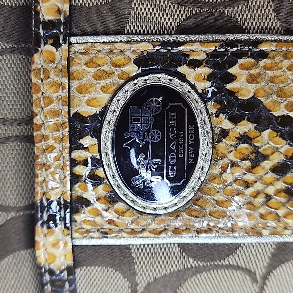 Coach Sutton Signature Python Swingpack Crossbody… - image 2